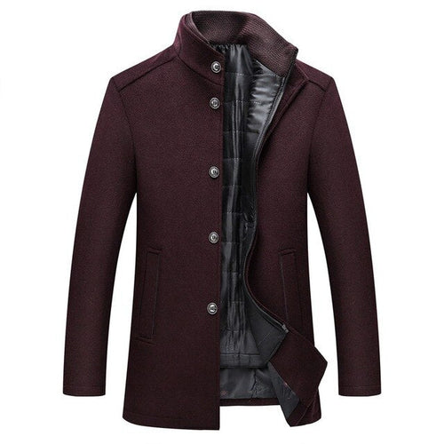 Manteau Pour Homme À Un Seul Bouton | Hiver