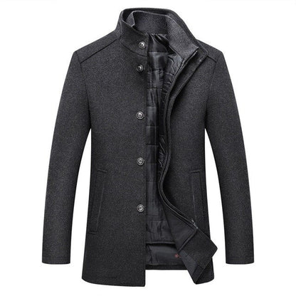 Manteau Pour Homme À Un Seul Bouton | Hiver