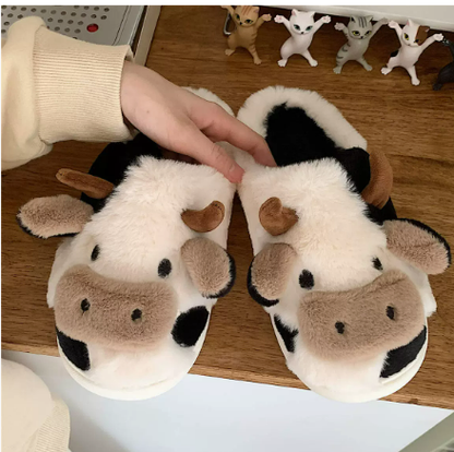 Chaussons D’hiver Pour Femme Avec Motif Animal | Intérieur