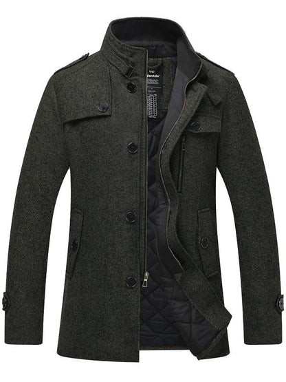 Veste Pour Homme Avec Col Montant | Hiver
