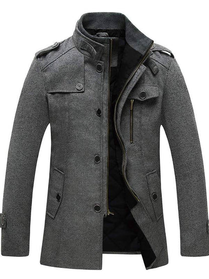 Veste Pour Homme Avec Col Montant | Hiver
