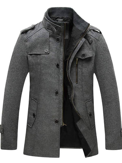 Veste Pour Homme Avec Col Montant | Hiver