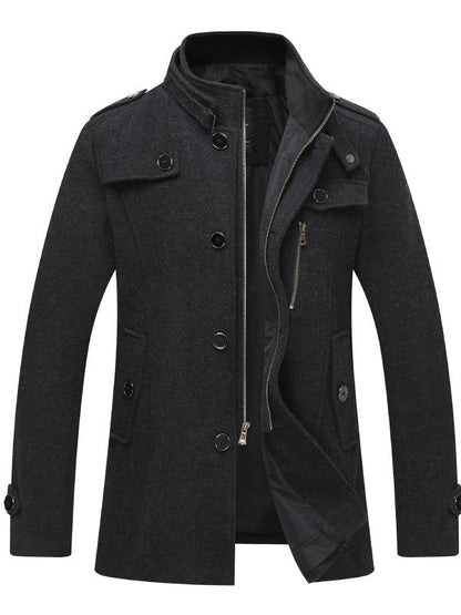 Veste Pour Homme Avec Col Montant | Hiver