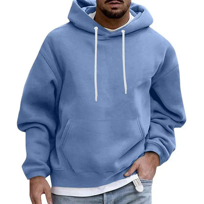 Sweat À Capuche Classique Avec Poches Pour Homme | Hiver