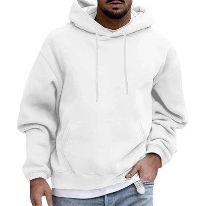 Sweat À Capuche Classique Avec Poches Pour Homme | Hiver