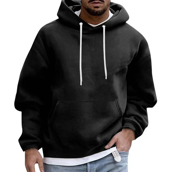 Sweat À Capuche Classique Avec Poches Pour Homme | Hiver