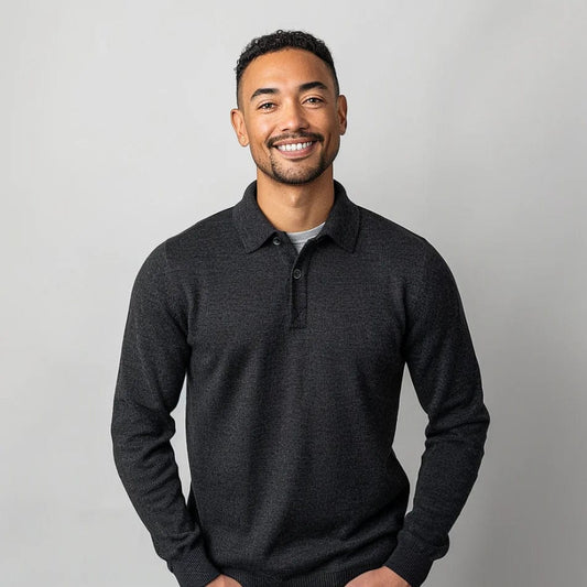 Polo En Tricot Pour Homme | Manches Longues