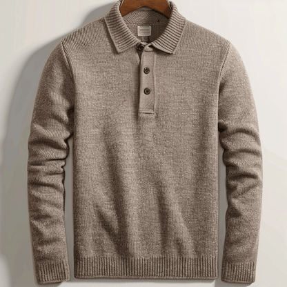 Polo En Tricot Pour Homme | Manches Longues