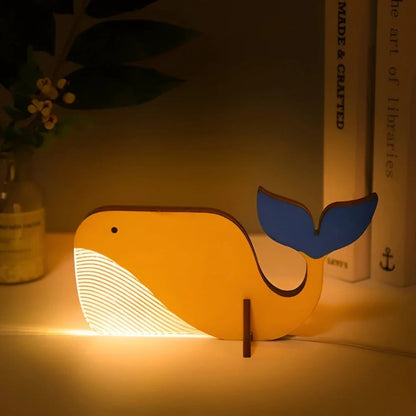 Lampe De Table En Bois Pour La Maison | Animal Décoratif