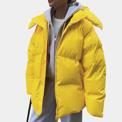 Veste Doudoune D’Hiver Pour Femme Avec Capuche | Manches Longues