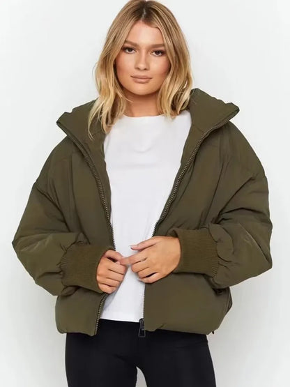 Veste Doudoune Stylée Pour Femme Avec Fermeture Éclair | Hiver