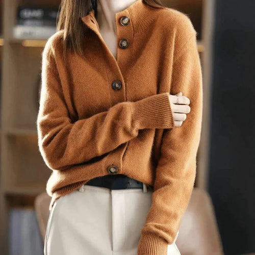 Cardigan D'hiver À Manches Longues Pour Femme | Ouverture Sur Le Devant