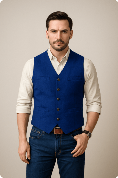 Gilet Formel Sans Manches Pour Homme | Couleurs Unies