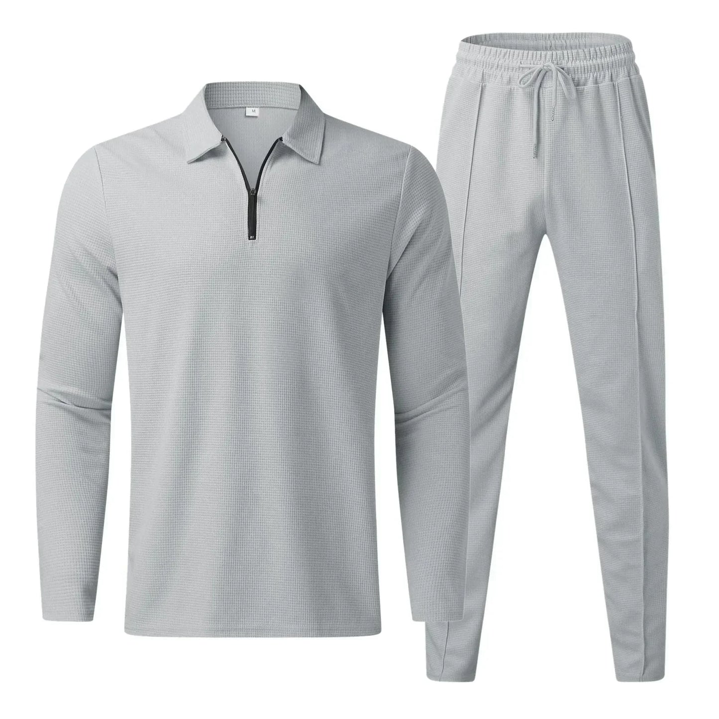 Survêtement 2 Pièces À Col Zippé Pour Homme | Manches Longues