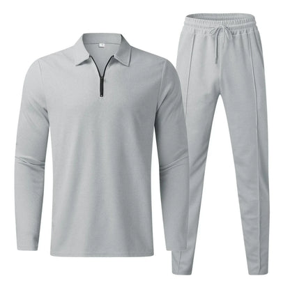 Survêtement 2 Pièces À Col Zippé Pour Homme | Manches Longues