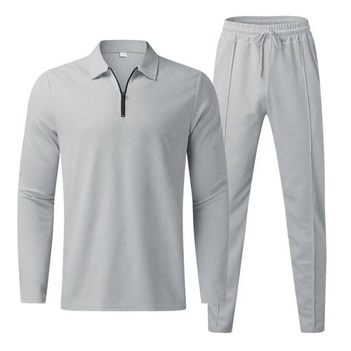 Survêtement 2 Pièces À Col Zippé Pour Homme | Manches Longues