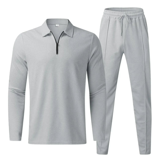 Survêtement 2 Pièces À Col Zippé Pour Homme | Manches Longues
