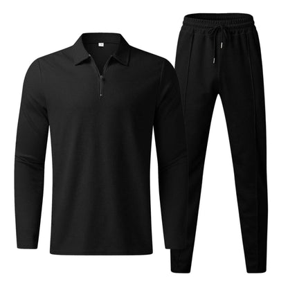 Survêtement 2 Pièces À Col Zippé Pour Homme | Manches Longues