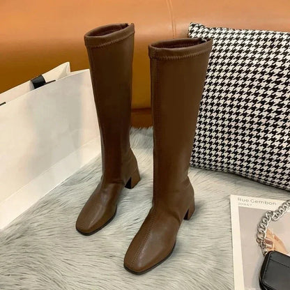 Bottes Tendance À Talons Hauts Pour Femmes | Hiver