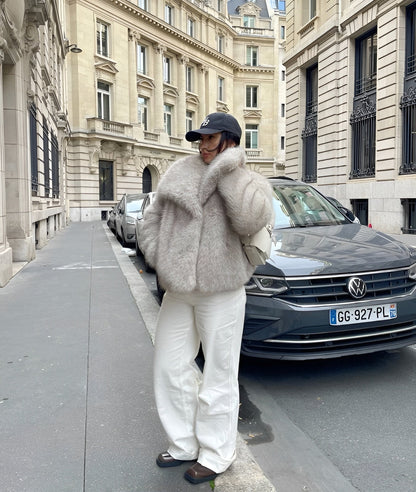 Manteau En Fourrure À Manches Longues Pour Femme | Décontracté
