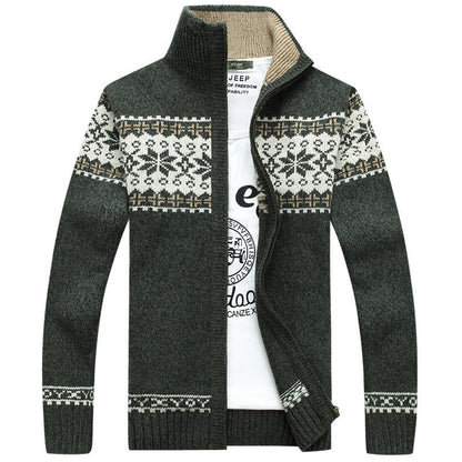 Pull De Noël Pour Homme Avec Flocon De Neige | Zippé