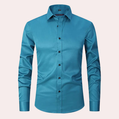 Chemise Formelle Extensible Pour Homme | Manche Longue