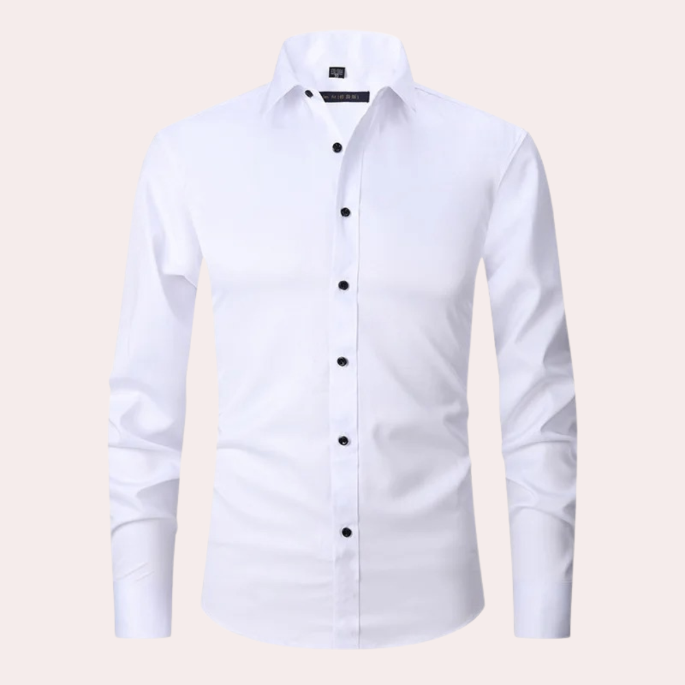 Chemise Formelle Extensible Pour Homme | Manche Longue