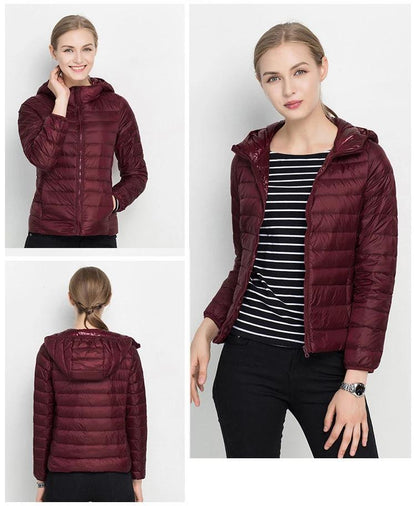 Doudoune Stylé Avec Fermeture Éclair Pour Femmes | Chaude