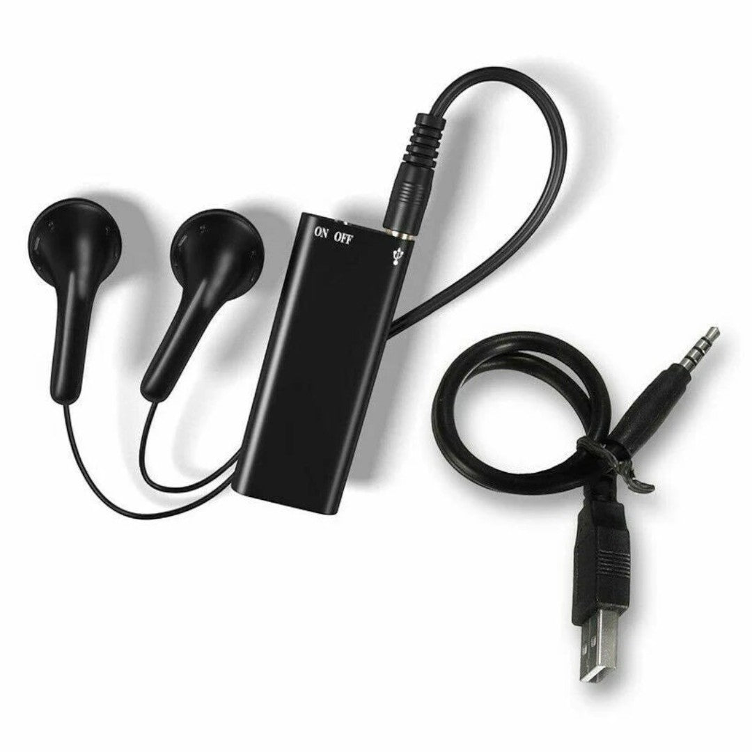 Enregistreur Vocal Enregistreur Audio Dispositif D’enregistrement Plus Petit Enregistreur Audio Caché | Noir