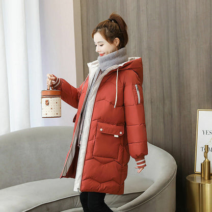 Manteau D'hiver Matelassé À Capuche Pour Femme | Fermeture Éclair