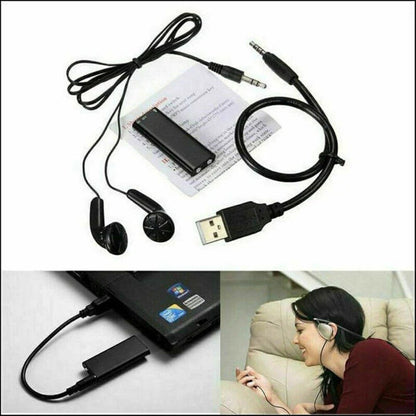 Enregistreur Vocal Enregistreur Audio Dispositif D’enregistrement Plus Petit Enregistreur Audio Caché | Noir