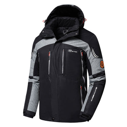 Veste De Ski D’Hiver À Capuche Pour Homme | Manches Longues