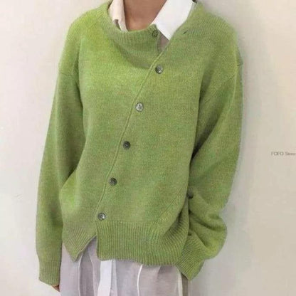 Veste Décontractée En Cachemire Pour Femme Avec Détails Boutonnés | Manches Longues