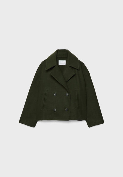 Veste Courte Décontractée Avec Détails Boutonnés Pour Femme | Automne