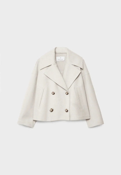 Veste Courte Décontractée Avec Détails Boutonnés Pour Femme | Automne