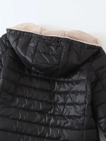Veste Doudoune Ample Pour Femme Avec Capuche | Décontractée