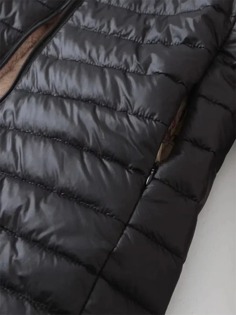 Veste Doudoune Ample Pour Femme Avec Capuche | Décontractée