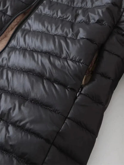 Veste Doudoune Ample Pour Femme Avec Capuche | Décontractée