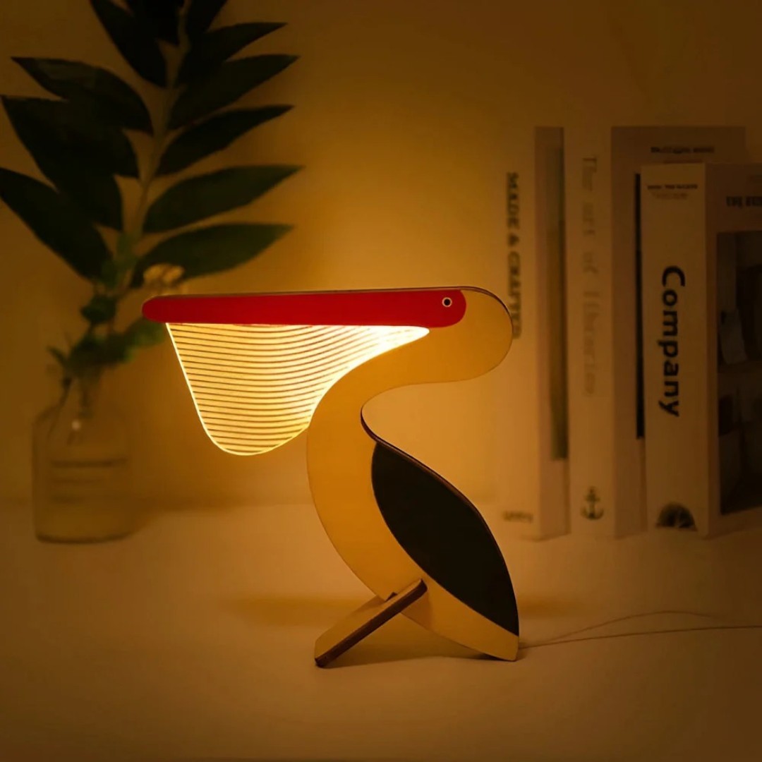 Lampe De Table En Bois Pour La Maison | Animal Décoratif