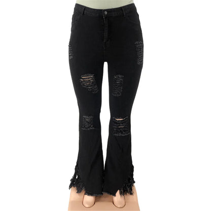 Jeans Extensibles Grandes Tailles Pour Femme | Avec Fermeture Éclair