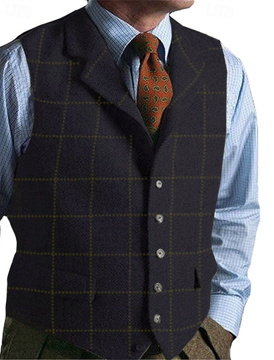 Gilet À Carreaux Pour Homme | Sans Manches